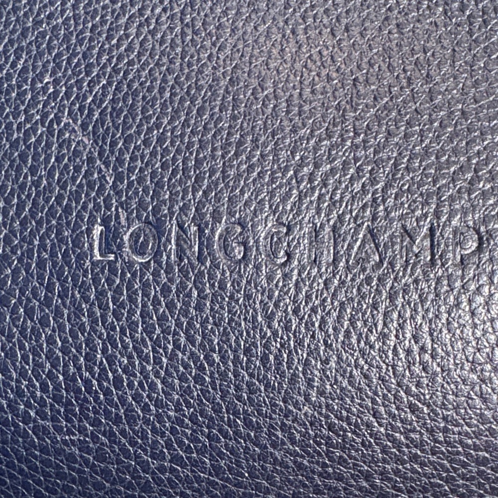 Longchamp Dark Blue Leather Handbag - Picture 7 of 15